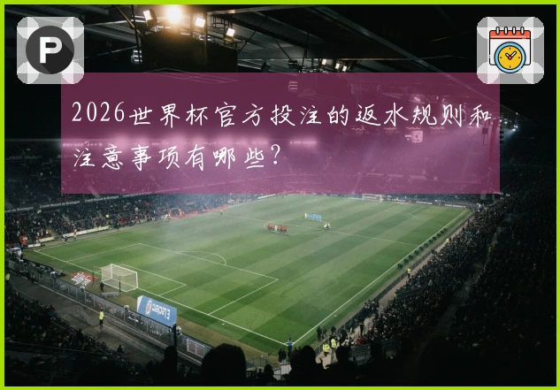 2026世界杯官方投注的返水规则和注意事项有哪些？